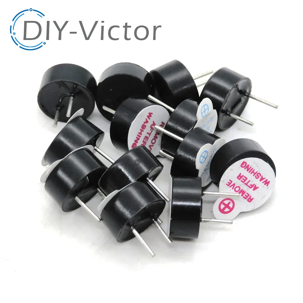 10Pcs 3V 5V 12V Active Buzzer 12095 Piezo Magnetic Long Continous Beep Tone Alarm Ringer 12085 Passive 16R Fit For Computers piezo buzzer