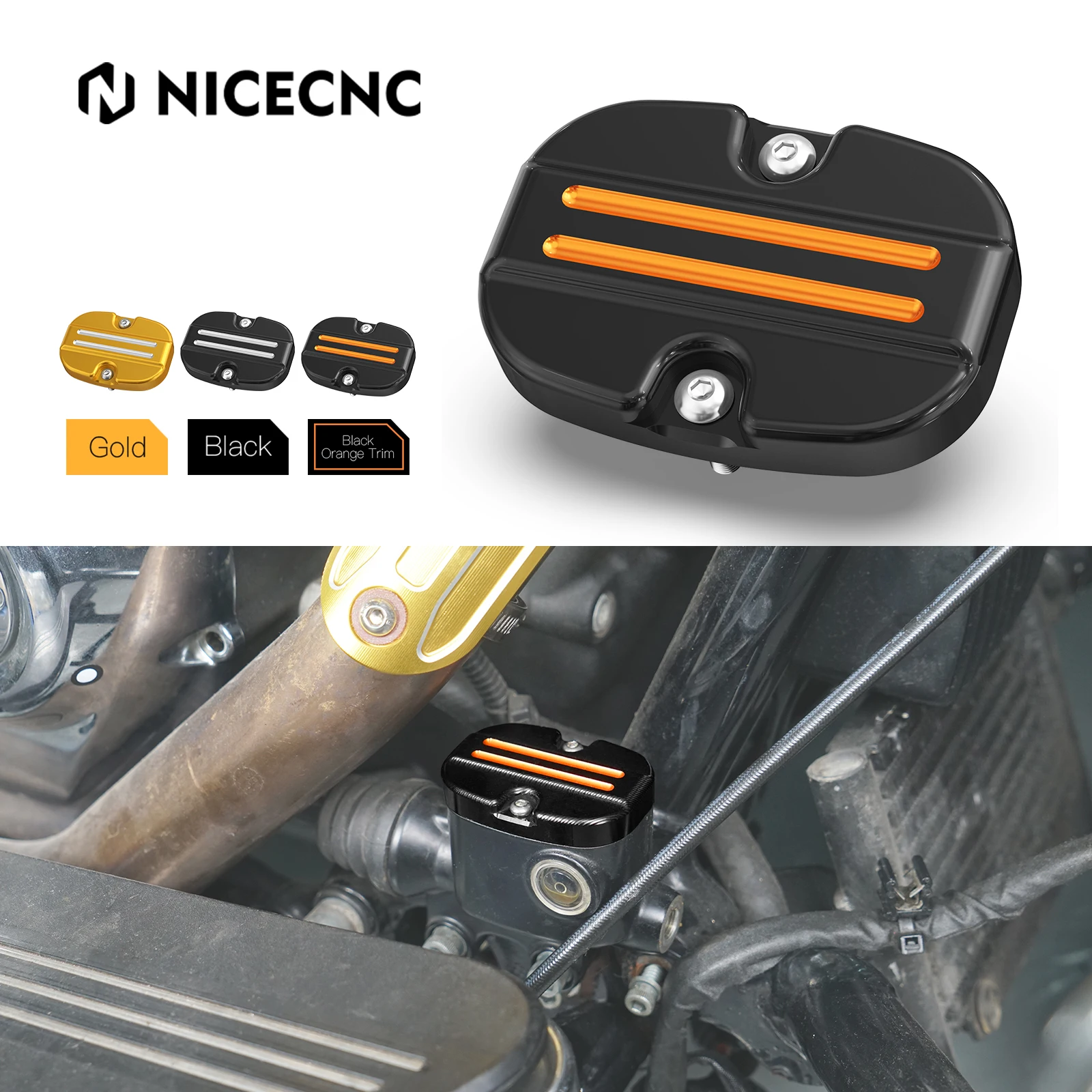 Coperchio Pompa Freno Posteriore Per Harley 2008-2023 Road King Street Glide Cvo Road Glide Electra Street Glide Ultra Limited