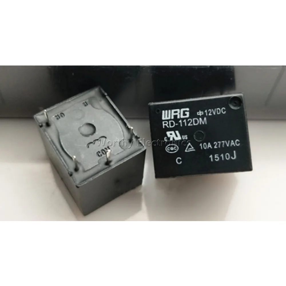 Free Shipping 10PCS/LOT RD-112DM Relay 10A 277VAC 4PIN 12V 12VDC WRG