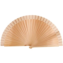 Elegant Vintage - Inspired Hand Fan - Timeless Solid Color Folding Fan for Weddings and Dance Parties (For wood color)