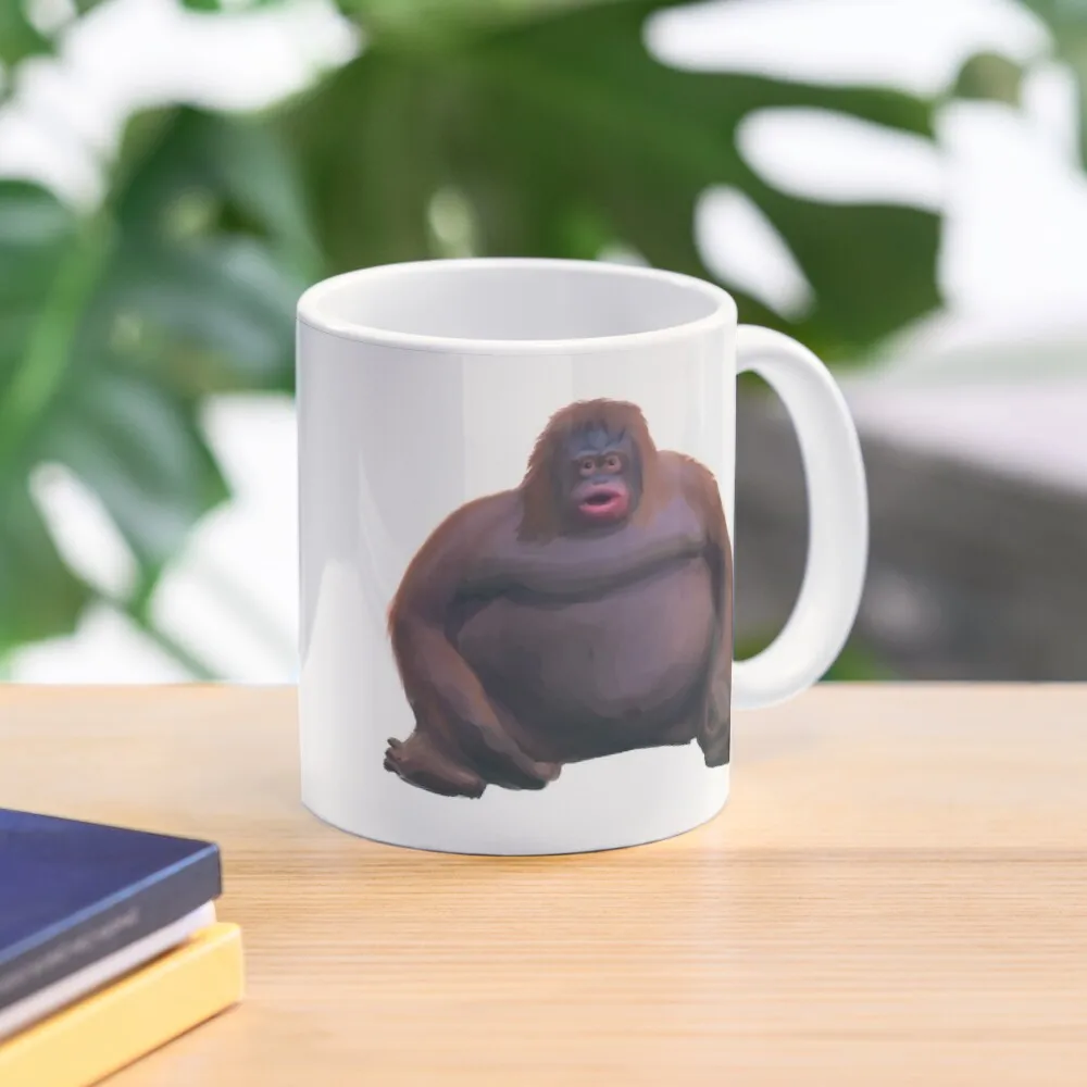 

Monke HD Painting Coffee Mug Thermal For Tourist Funny Cups Mug