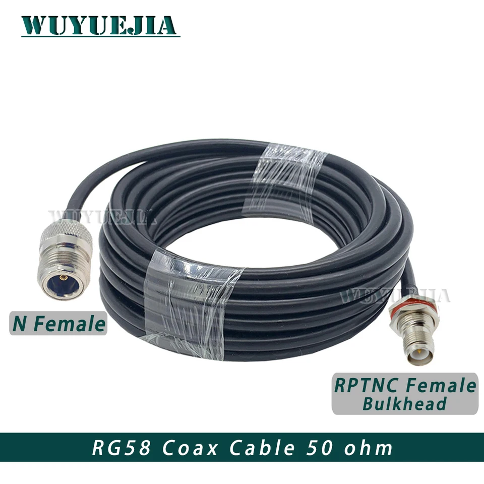 LIUCH Cavo Di Collegamento RF A Treccia RG58 TNC Maschio A TNC Maschio