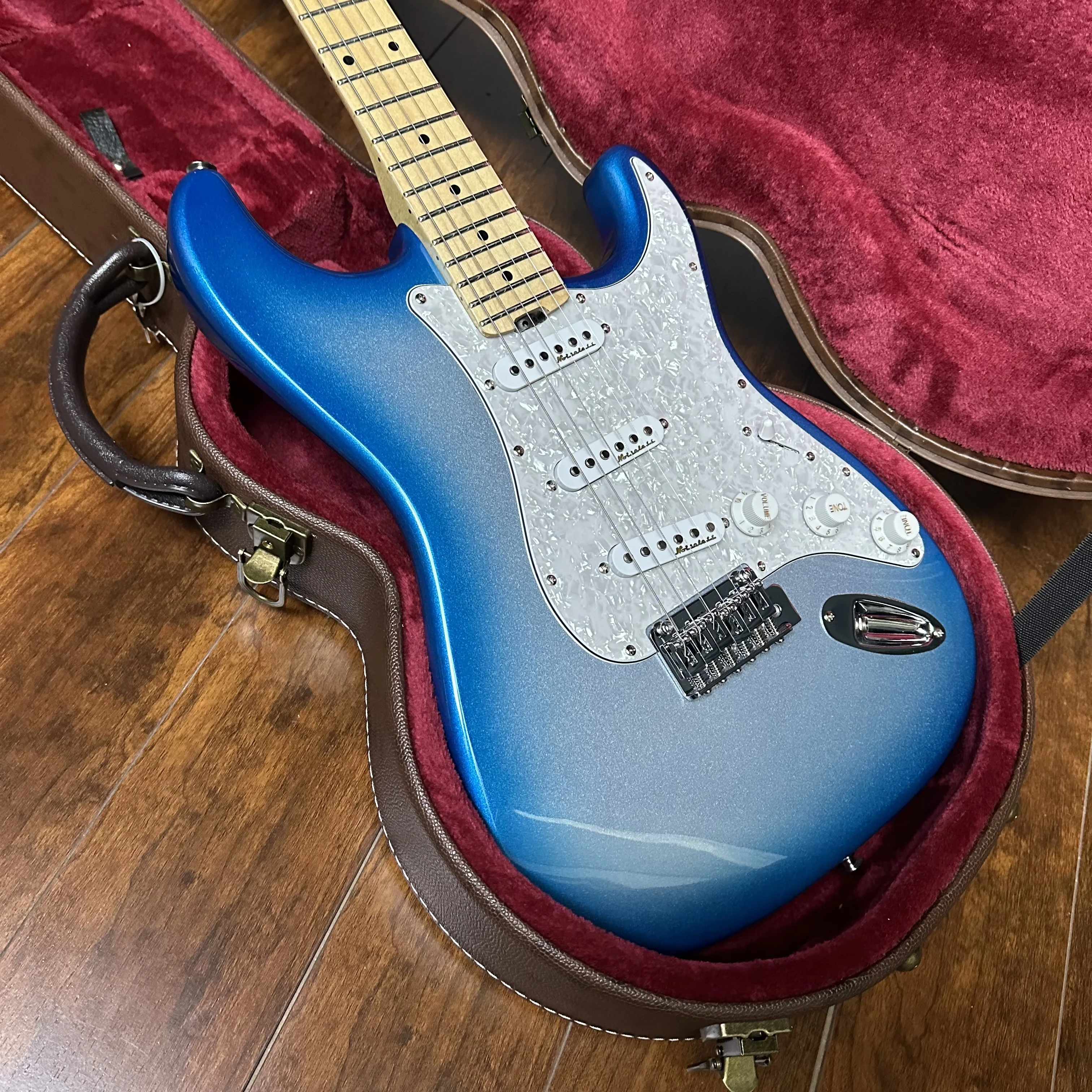 Factory shop Newest Vintage blue ST guitar Only guitar