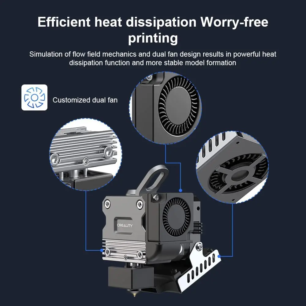 3D Printer Parts CREALITY Sprite Extruder Pro Kit 300℃ High Temperature Printing 3:5:1 Gear Ratio Direct Drive Extrude For Ender-3 Series Printer