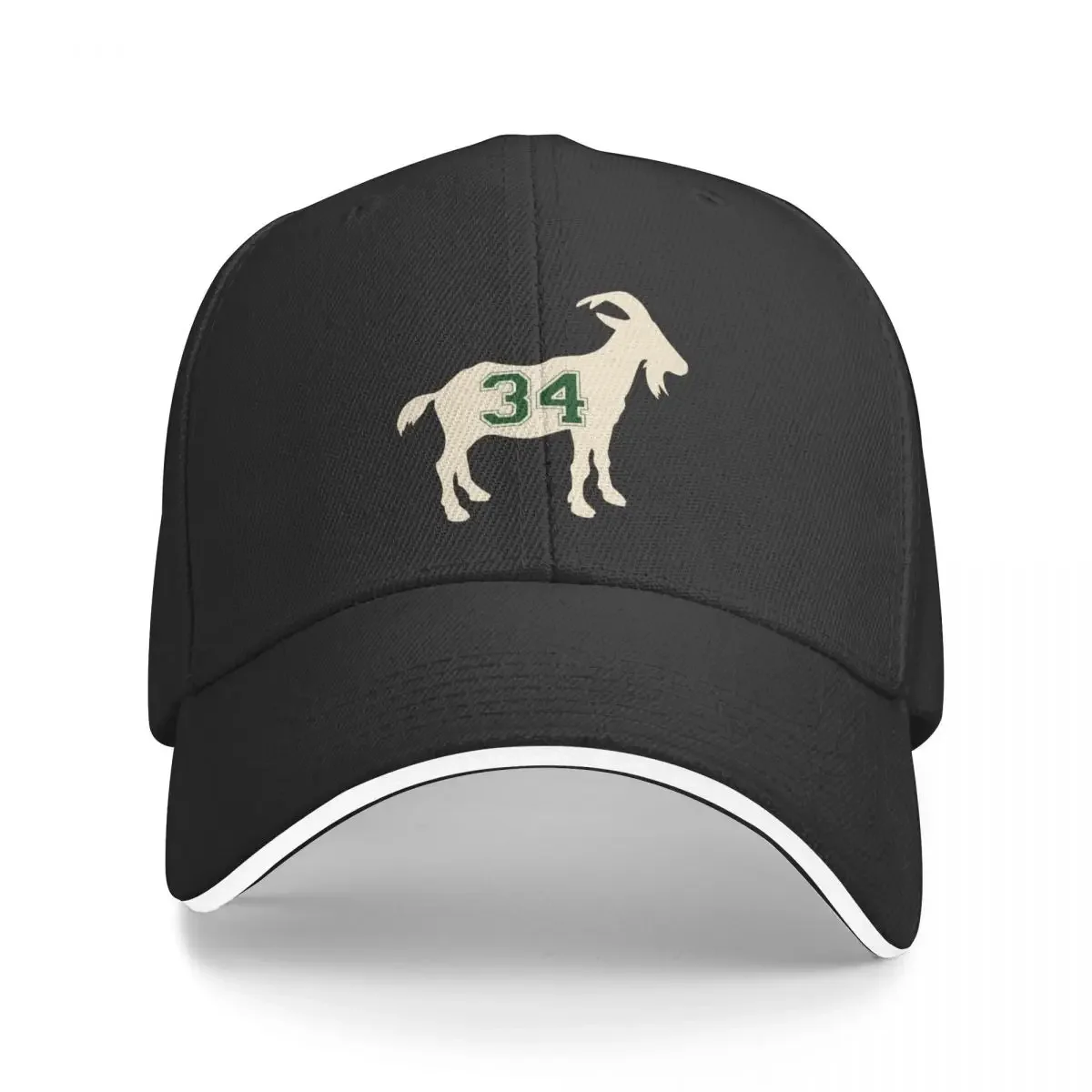 

Goat Number 34 Baseball Cap western Hat Beach Outing Fishing cap Golf Women Men's