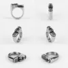 Stainless Steel Men Rings Cigarette Lighter Funny Punk Rock Hip Hop for Biker Male Boyfriend Jewelry Creativity Gift Wholesale 5