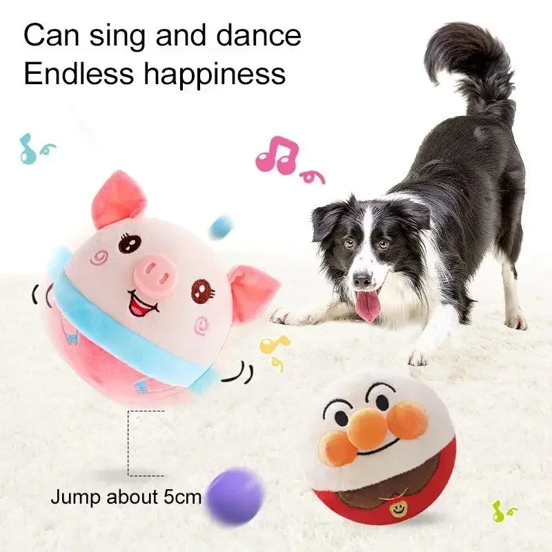 Pallina Interattiva Per Cani – Movimento Automatico Con Corda Da Masticare, Rotazione Smart, Ricaricabile USB, Arancione