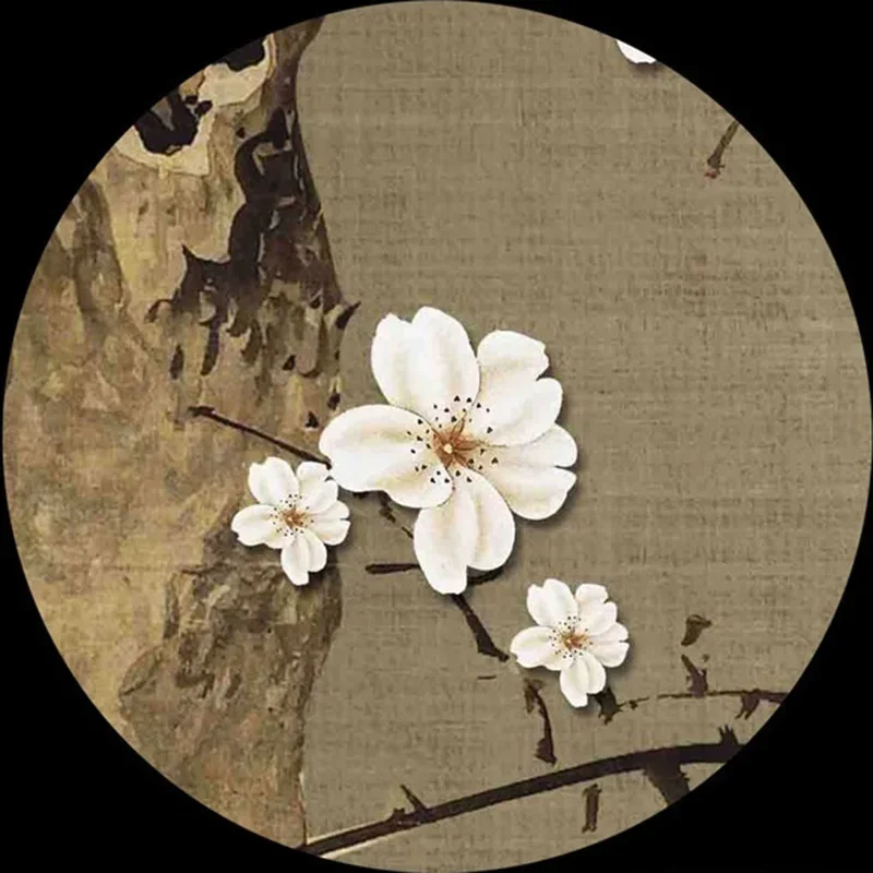 passaro da flor mural parede foto sala teve sofa fundo 03