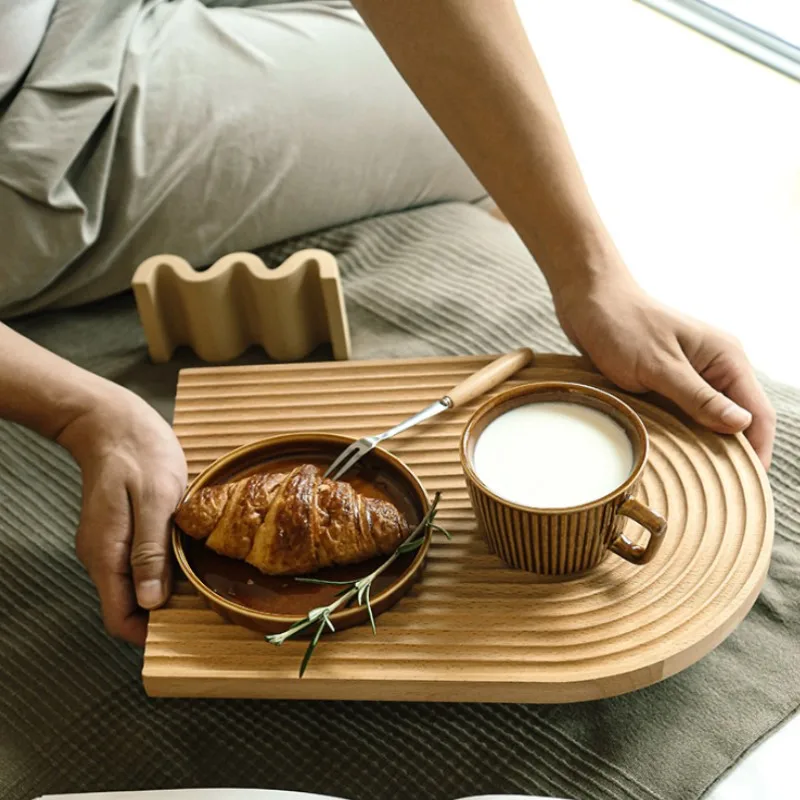 Wooden Nordic Style Food Trays Household Breadboard Serving Tray Plate Fruit Board Party Tray