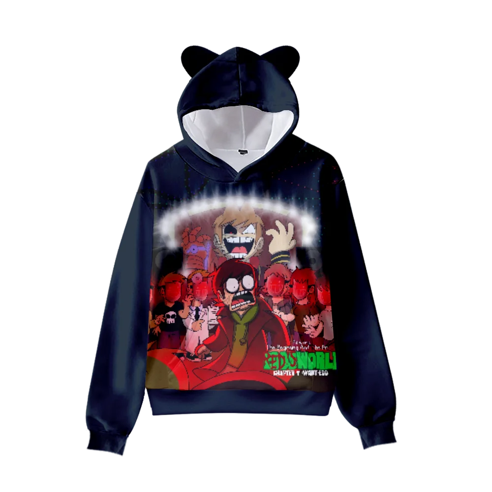 Felpa con cappuccio 3D Eddsworld Cat Ear Felpa da donna sexy 2024 - Main Image