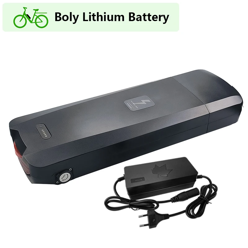 

36V 48V 52V Mountain Electric Bike Battery 20Ah 15Ah 22.5Ah 17.5Ah City Rear Rack eBike Lithium Battery with Luggage Carrier