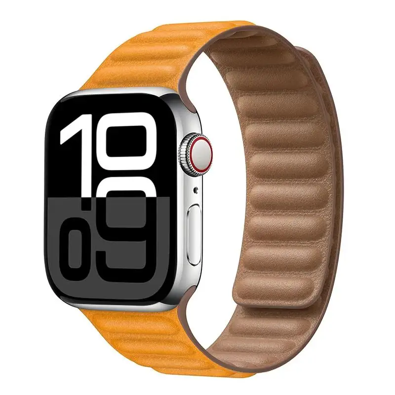 ตัวเลือกสินค้า สายหนังแท้ Apple Watch สายแม่เหล็ก รองรับหลายขนาด