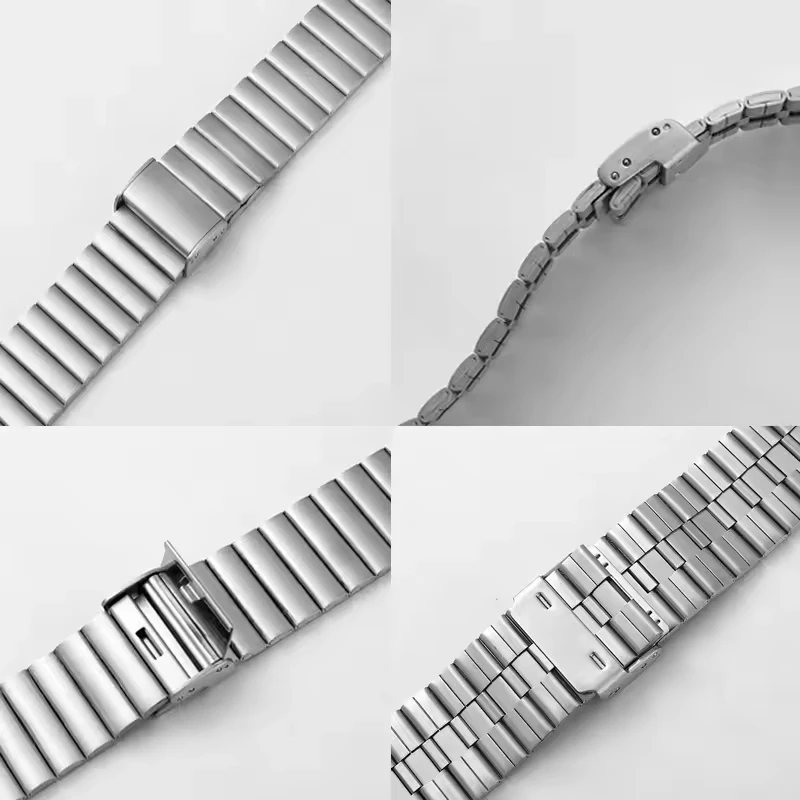 Elegant Stainless Steel Metal Wristwatch Band – Premium Replacement Strap, 20mm/22mm