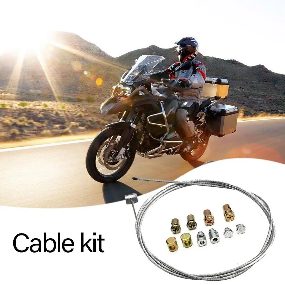 Cavo Frizione Moto Universale 1,3m - Kit Riparazione Completo Con 8