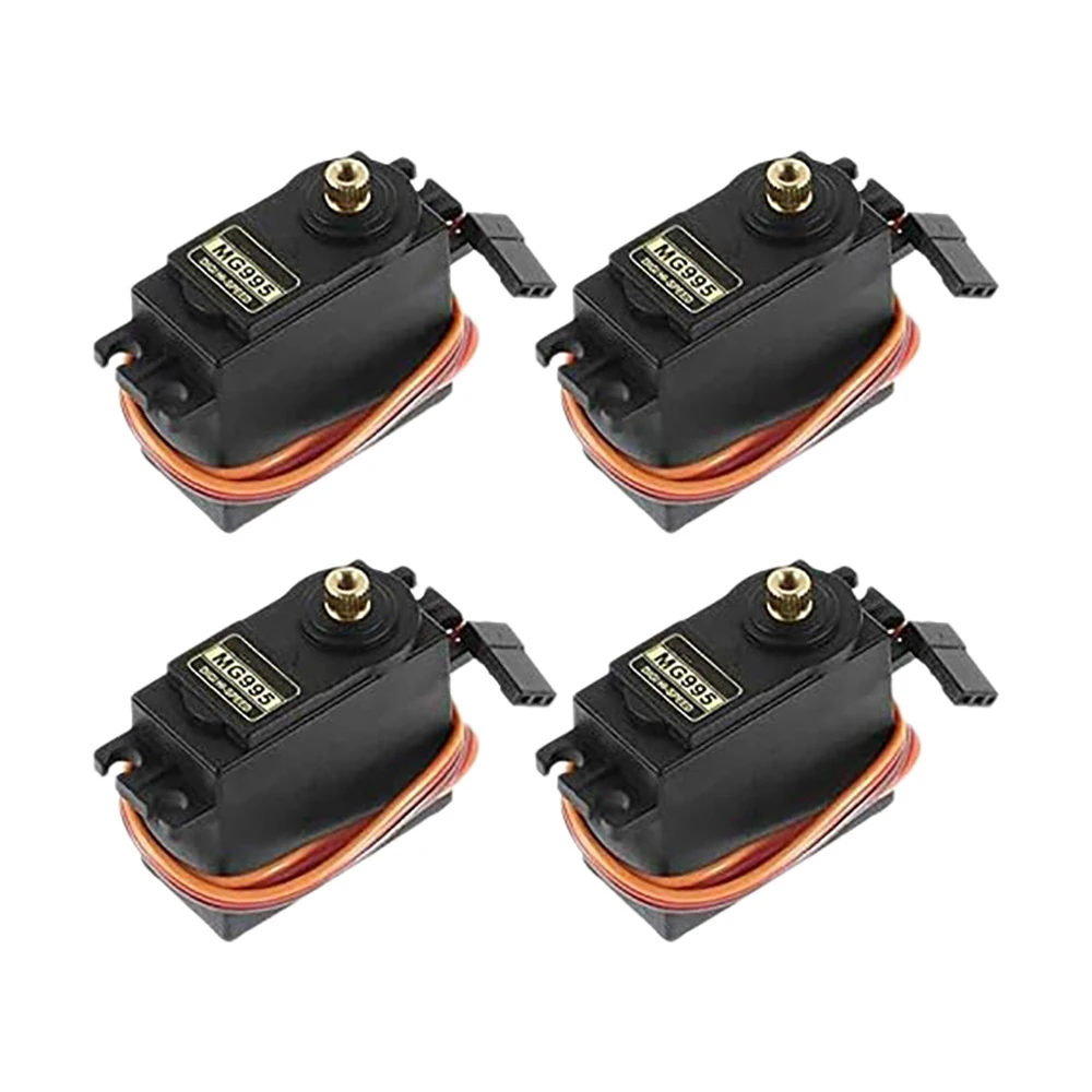 Servomotore 4Pcs Per Mg995 Control Angle180 Metal Gear Servo 20Kg Servomotore Digitale Ad Alta Velocità Di Coppia Per Robot Smart Car