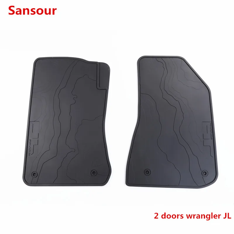 

Sansour 3D Cargo Trunk Organizer Tray Mat Slush Floor Mat Liner Mats Carpet Rubber Synthetic Leather For Jeep Wrangler JL 2Doors