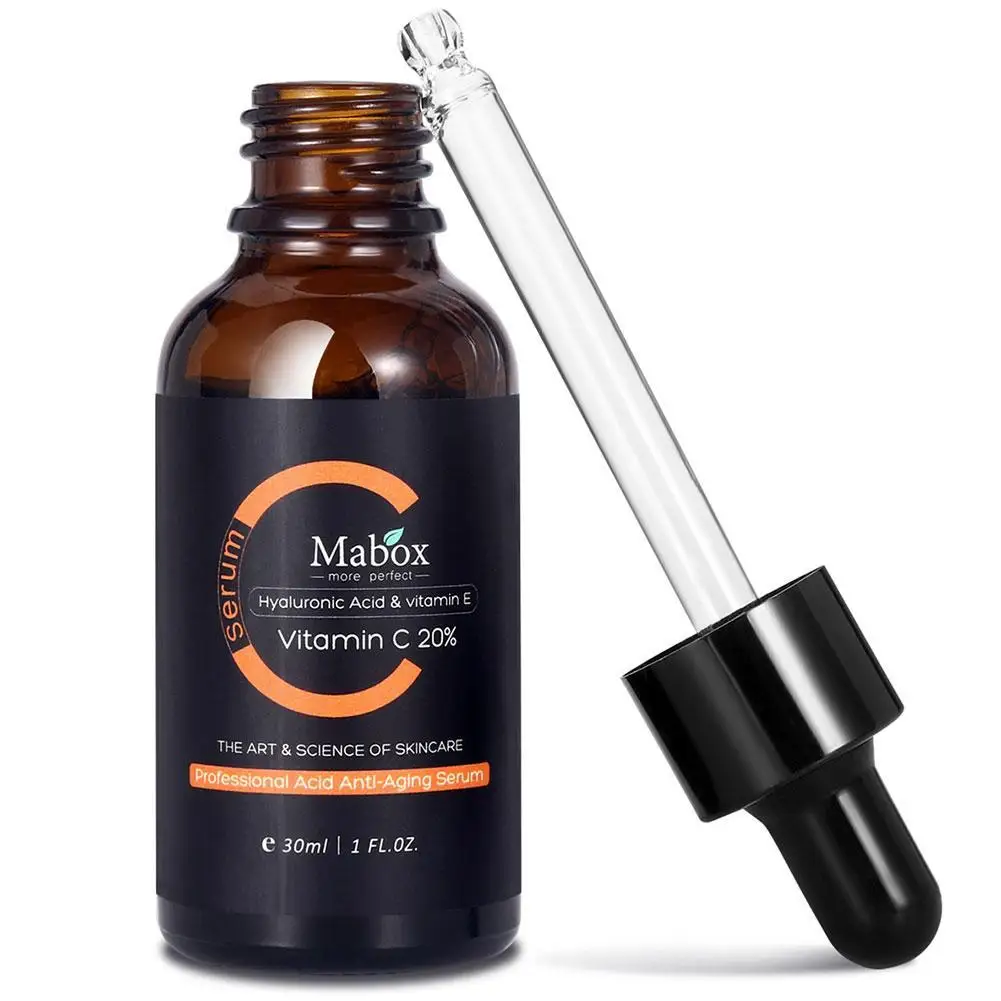 

Vitamin C Face Serum Anti Wrinkle Whitening Hyaluronic Acid Face Vitamin E Anti-Aging Serum Remove Freckle Skin Care