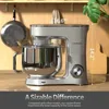 Stand Mixer, 9.5 Qt. 660W 10-Speed Electric Kitchen Mixer with Dishwasher-Safe Dough Hooks, Flat Beaters, Wire Whip 2