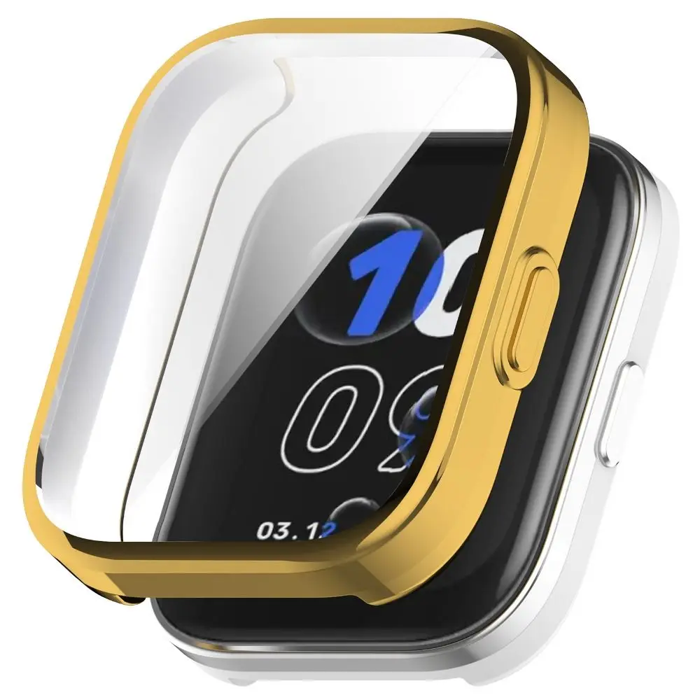 Enhanced Plating TPU Case with Anti-Scratch Screen Protector and Full Cover Bumper