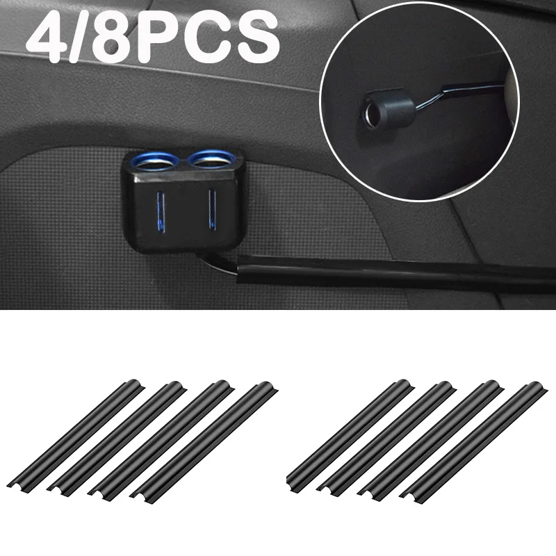 

8Pcs Auto Car Interior Cable Line Sleeve Protector Universal Hidden Wire Cover Clips Practical Interior Accessories Car Styling