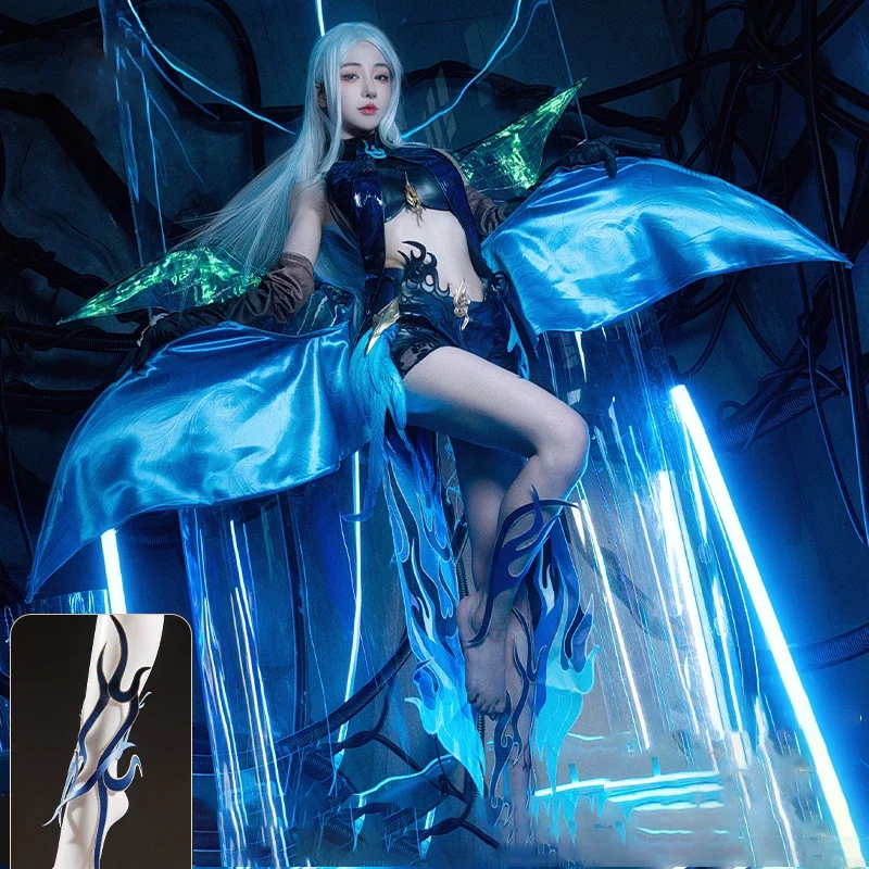

Игра нарака: Bladepoint Ji Yingying Косплей костюмы сексуальное женское платье Костюм Униформа Хэллоуин наряд для вечеринки