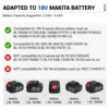 Drillpro 26mm Brushless Cordless Rotary Hammer Impact Drill Handheld Electric Hammer Drill Impact Function for Makita Battery 6