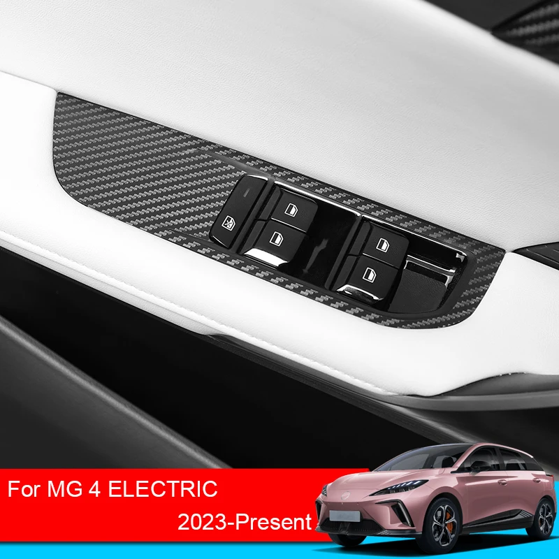 

Car Interior Sticker For MG 4 Electric Mulan 2023-2025 Windows Contol Inner Door Gear Panel Decoration Protective Film Accessory