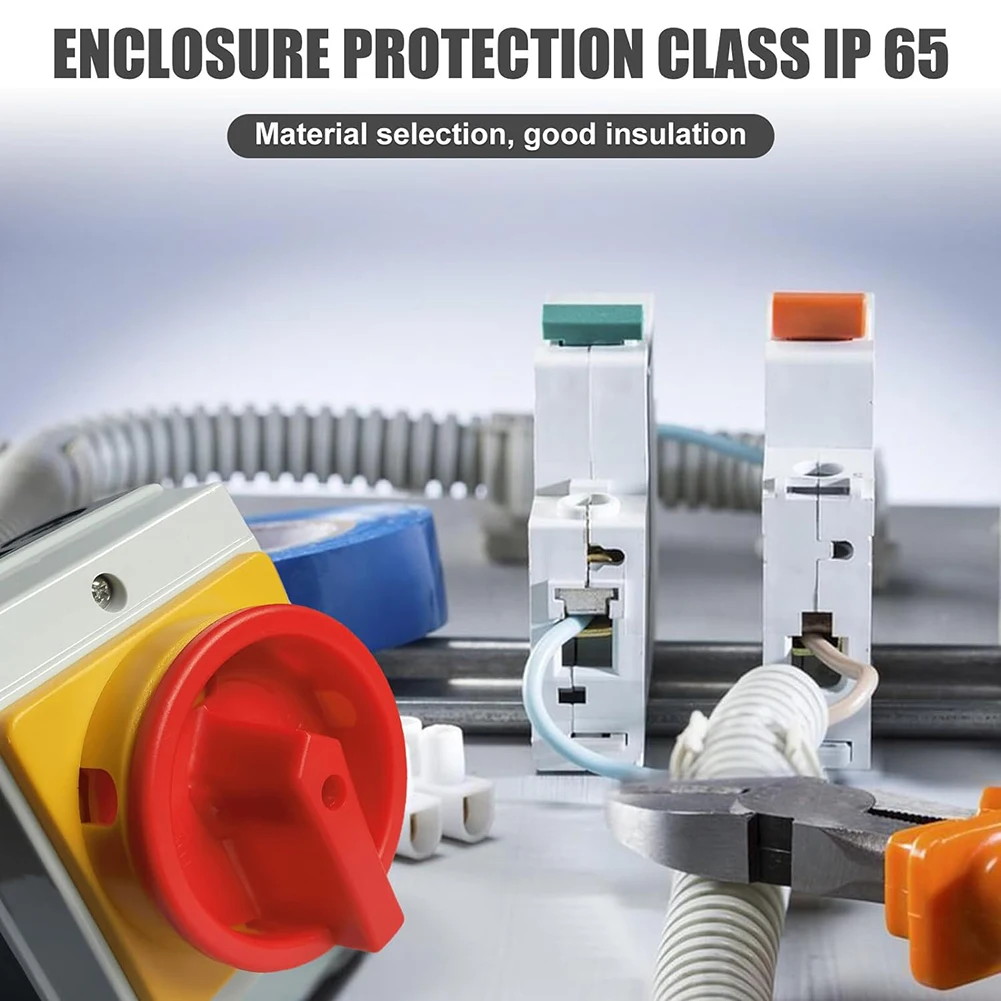 UKP Wasserdichter Trennschalter Hauptschalter Leistungsschalter 4P 20A 440V Drehschalter Ausschalter IP65 UKP Schalter Elektrisches Teil – Detail 31