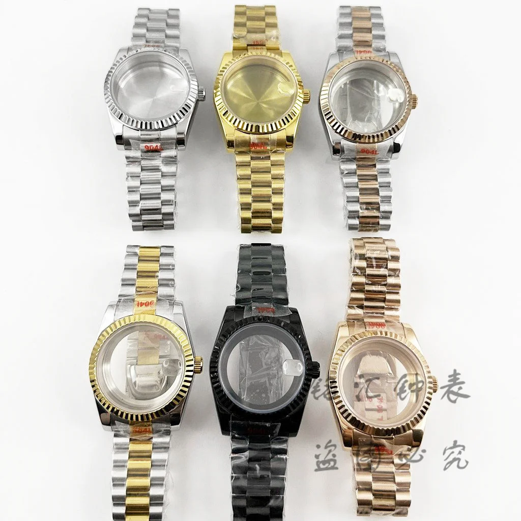 Fluted Curved High-Quality Waterproof Sapphire Watch Bracelet
