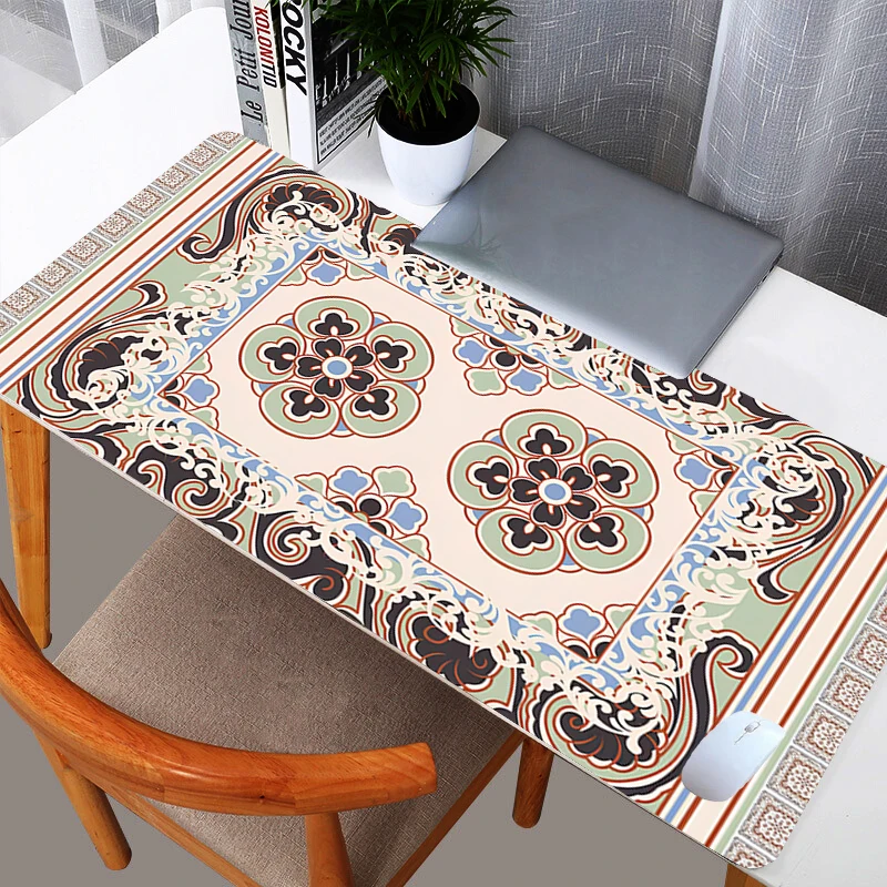 

Anime Floral Patterns Mousepad Office Soft Desktop Mouse Pad Computer Game Custom Fashion Desk Mat Rubber Gaming Tapis De Souris