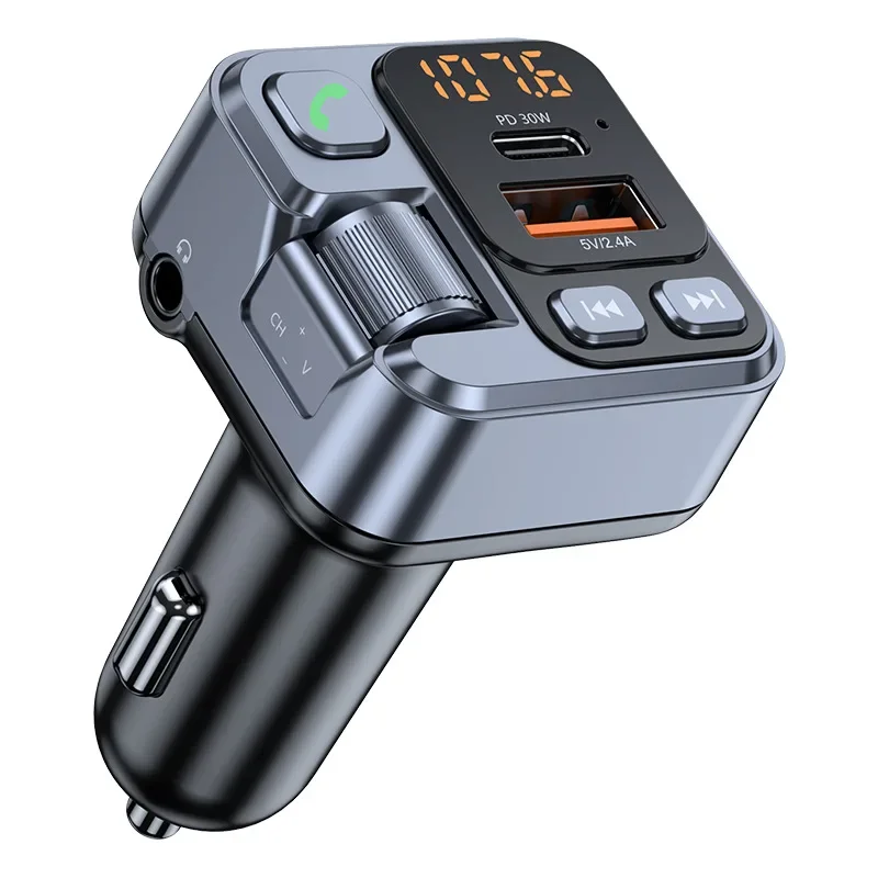 Bluetooth 5.3 FM Transmitter for Car, Stronger Dual Mics Deep Bass Sound , 48W  PD&QC3.0 Car Charger Bluetooth Adapter Mp3 Player - AliExpress