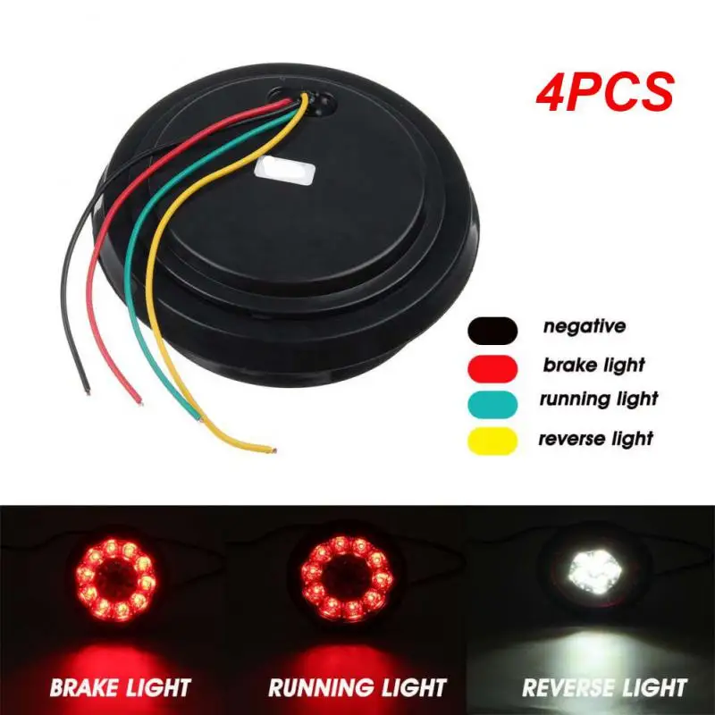 

4PCS 24V LED Tail Light Taillight Rear Brake Light Turn Signal Indicator Stop Lamp For Car Truck Trailer CaravanCar Lights