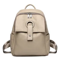 2024 Leisure Travel Backpack Women's Genuine Leather Cowhide Fashion Large Capacity Backpack 1