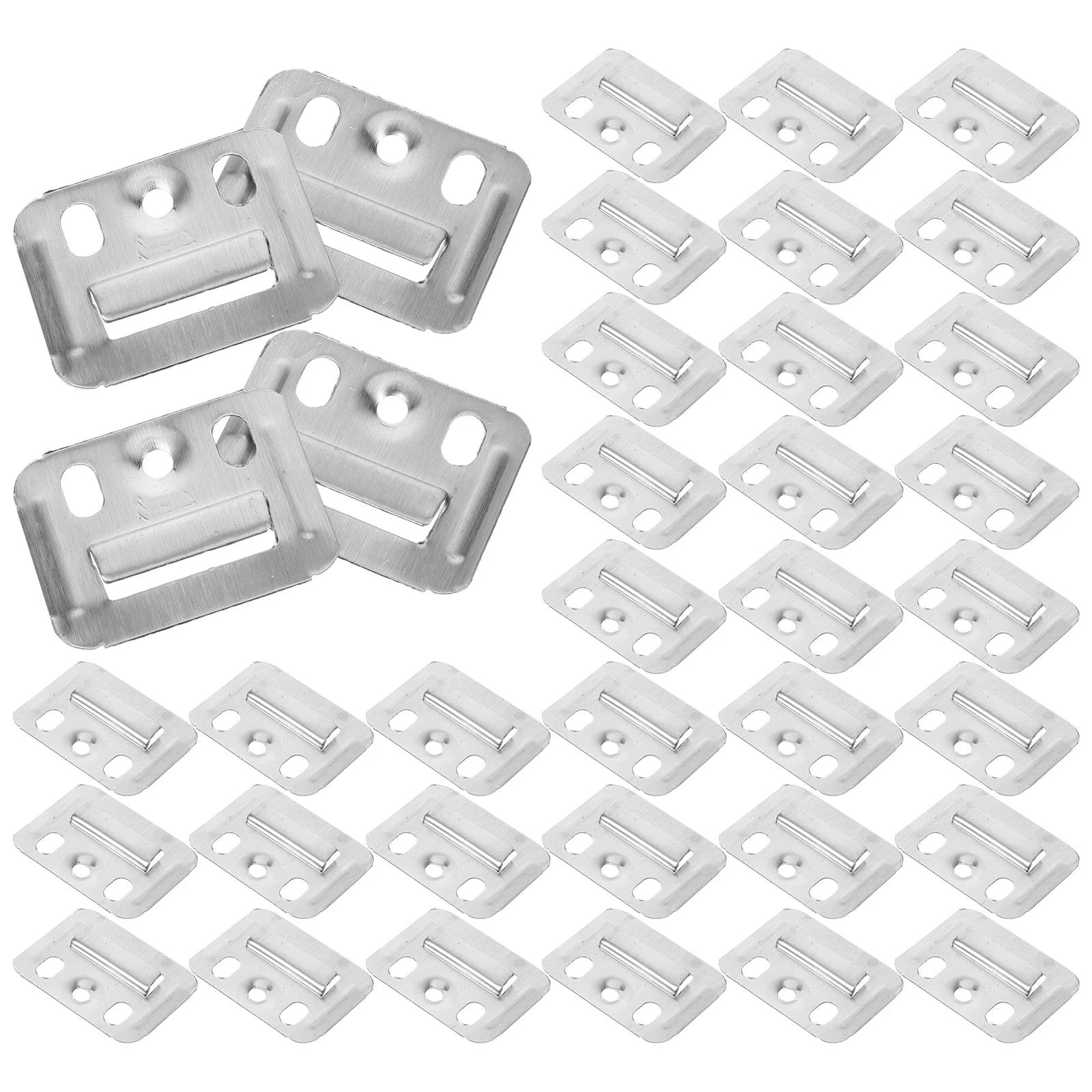 

Wall Buckle Interlocking Hanging Bracket Couch Clips Wall Panel Fixings Furniture Hanger Mounting Stainless Steel Silver Clip