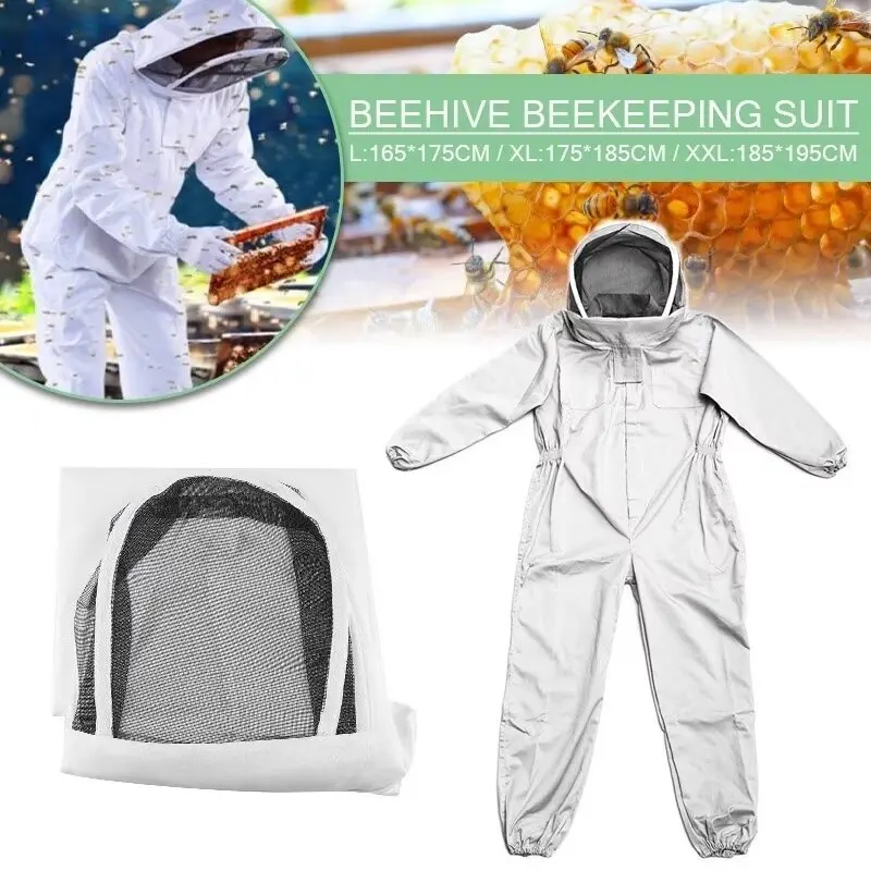 Full Body Beekeeping Clothes Professional Beekeepers Bee Protection Beekeeping Suit Safty Veil Unisex Protective Clothes