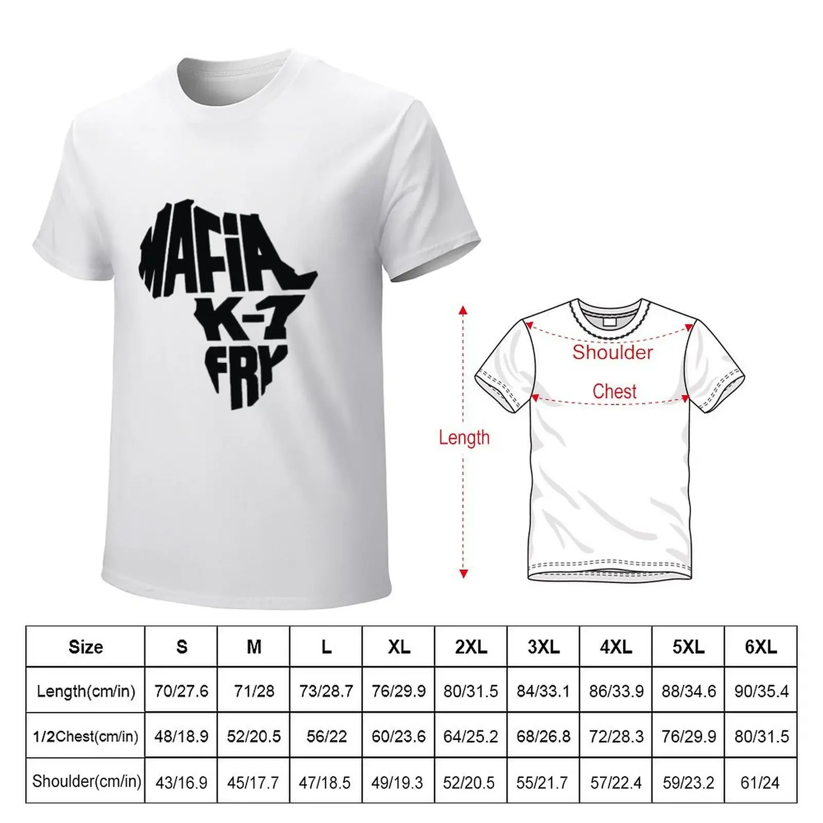 T-shirt mafia k1 fry en coton pour homme, vêtement vintage, heavyfriendly
