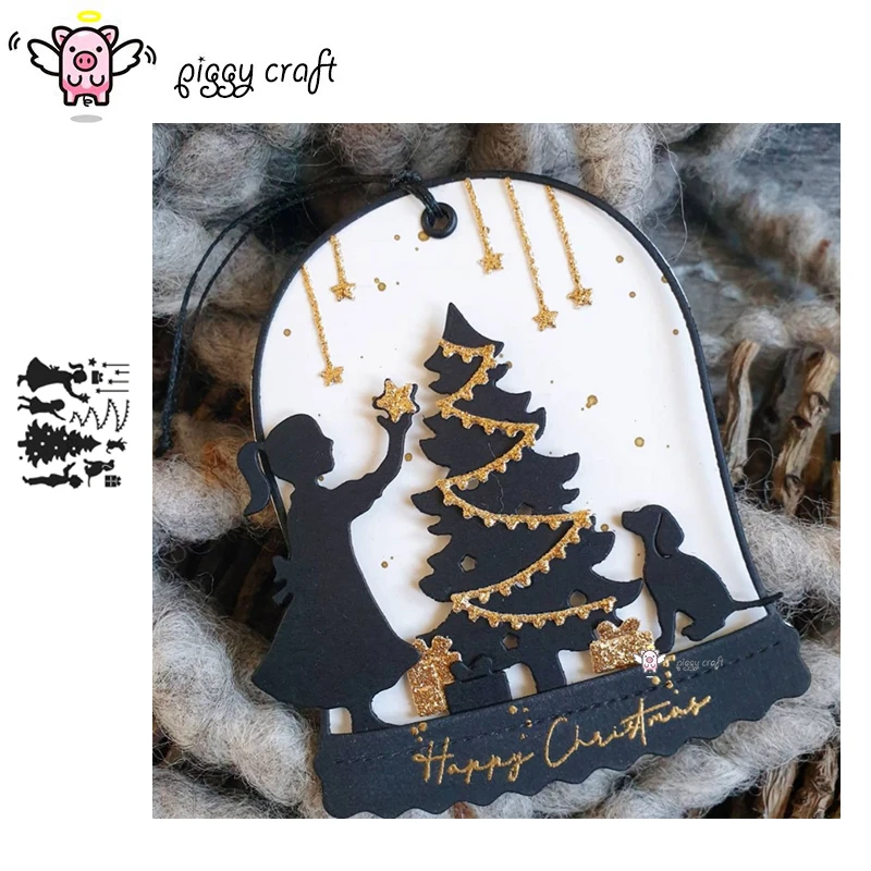 Troquel De Corte De Metal Con árbol De Ciervo De Navidad, Plantillas Para Bricolaje, álbum De Recort, Grabado Decorativo, Plantilla Troqueladora Artanal - AliExprs