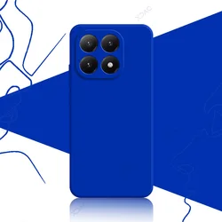 Luxury Waterproof Silicone Back Cover for Mobile Phones - Soft 360° Protection (Klein Blue)
