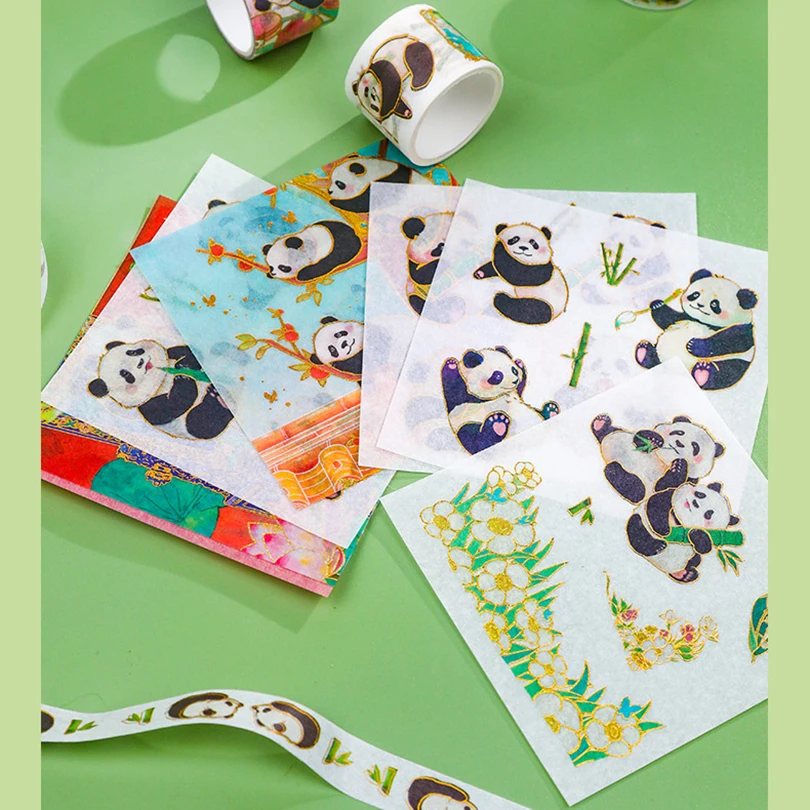 Panda Washi Tapes Stickers Masking Tape Diary Decoration 10Pcs