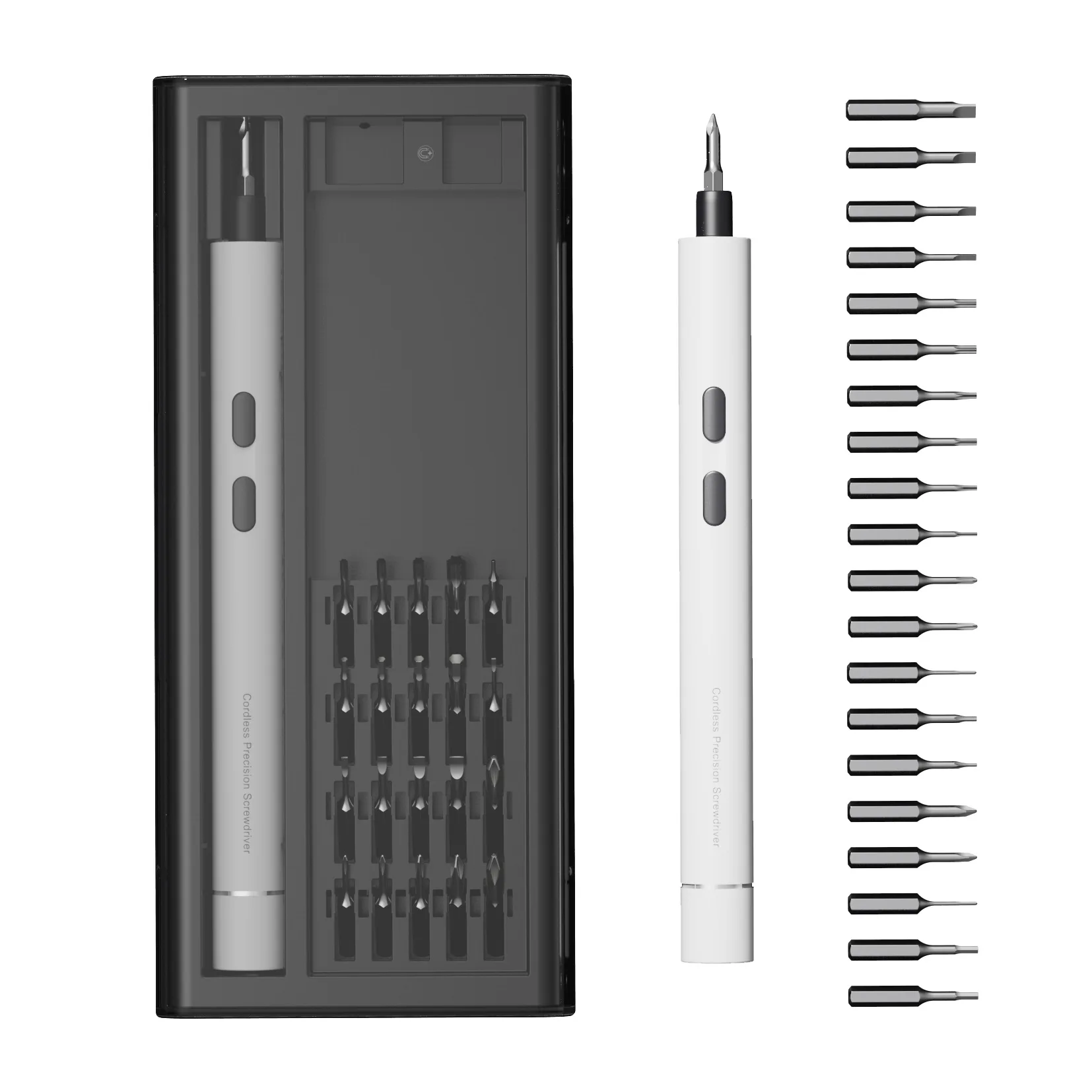 

23 in 1 Wireless Electric Screwdriver Cordless Precision Screwdriver Set with 20 Magnetic Bits Power Tools for Phone Computer