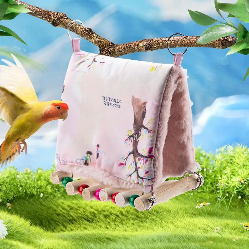 Bird Hammock Artificial Bird Nest Parrot Hammock Warm Comfortable Bird Nest Bed Winter House Squirrels Parrot Sparrow Sleeping