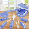 9PCS Plastic Simulation Dentist Play Set Medical Kit Pretend Toy for Kids Hygienic Habbit Cultivation Role Play Game for Childre 3