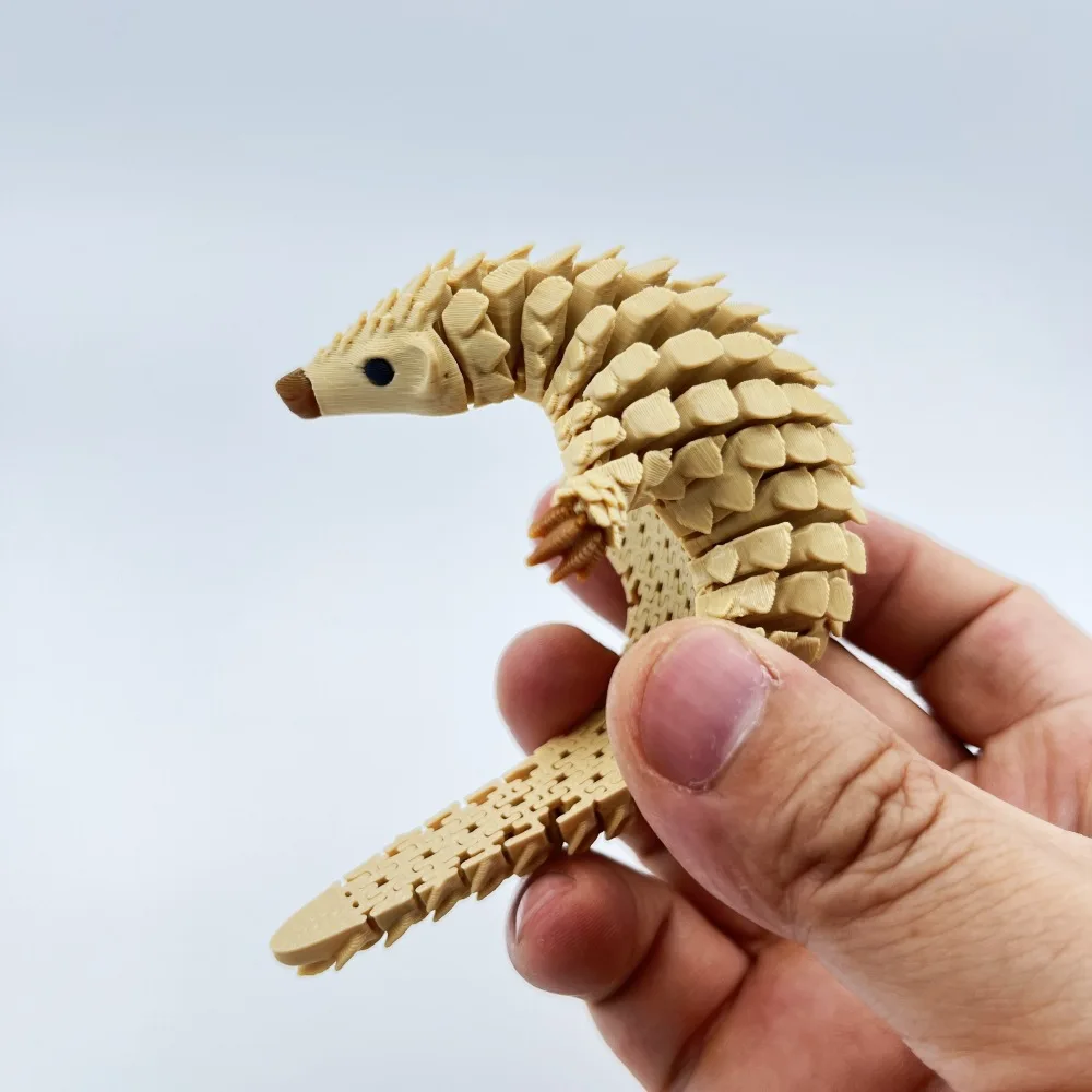 Pangolino Snodabile 3D Beige con dettagli 8 Pangolino Snodabile 3D Beige con dettagli - immagine 4