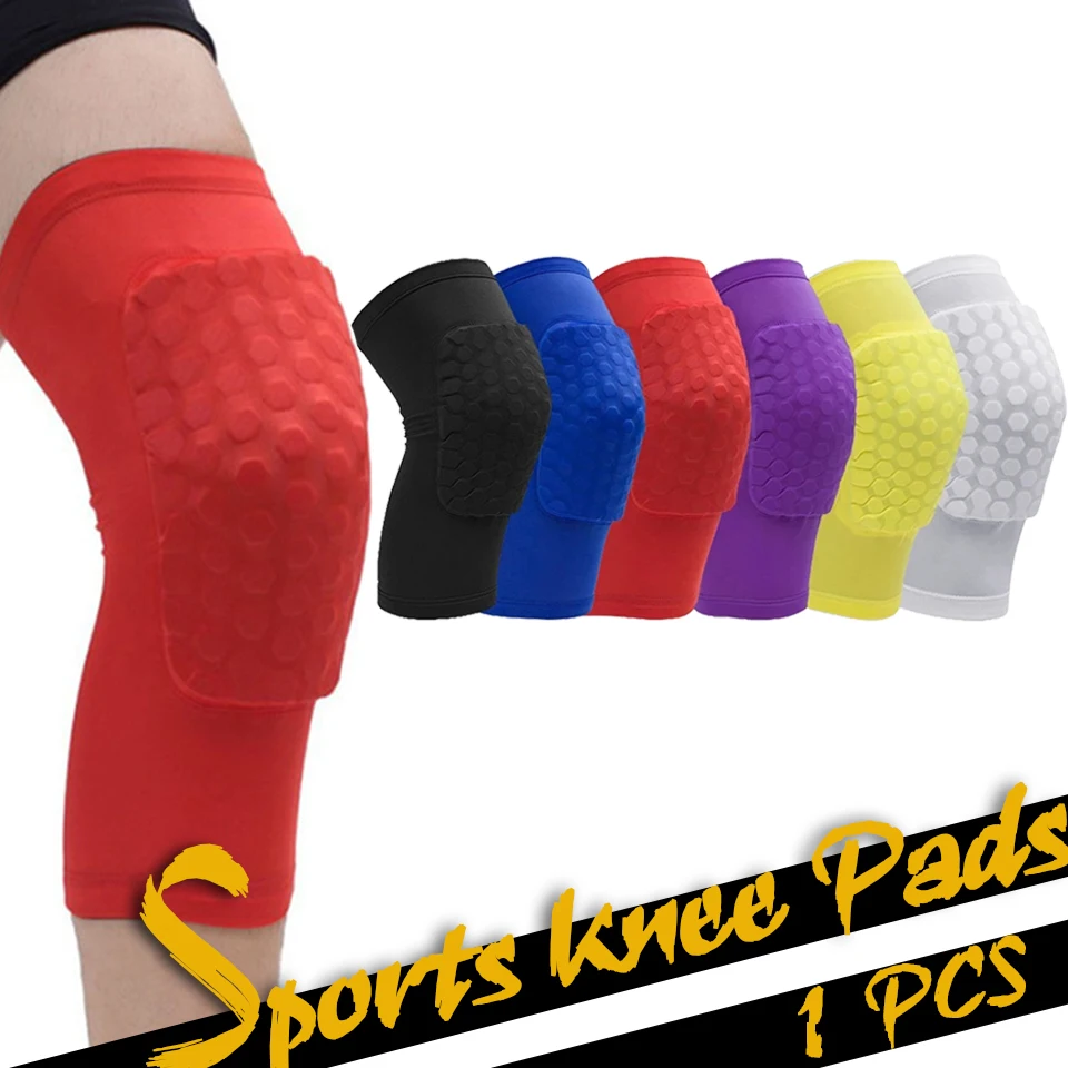 1× Short Knee Pads Sports Protective Gear Basketball Leg Sleeves Protector Brace 