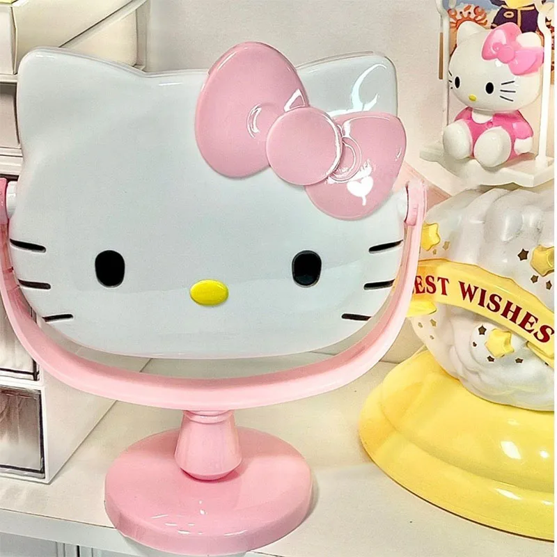 

Miniso Sanrio Make-Up Mirror Hello Kitty Kawaii Anime Cosmetic Mirror Student Dormitory Desk Mirror Fashion Mirror Friend Gift