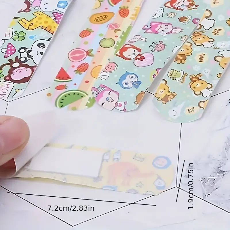 Medical Bandages 120pcs Cute Animal 12 Zodiac Bandages For Kids Waterproof Breathable Emergency Stickers