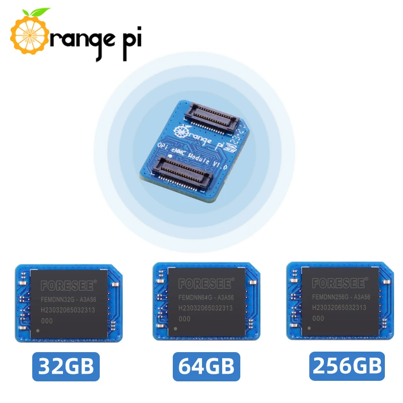 Módulo Orange pi Emmc para Opi Plus Velocidades Rápidas de Leitura e Gravação Compatível para Tablet Ott Smartphone tv Emmc5.1 400 Mbps - Imagem 4