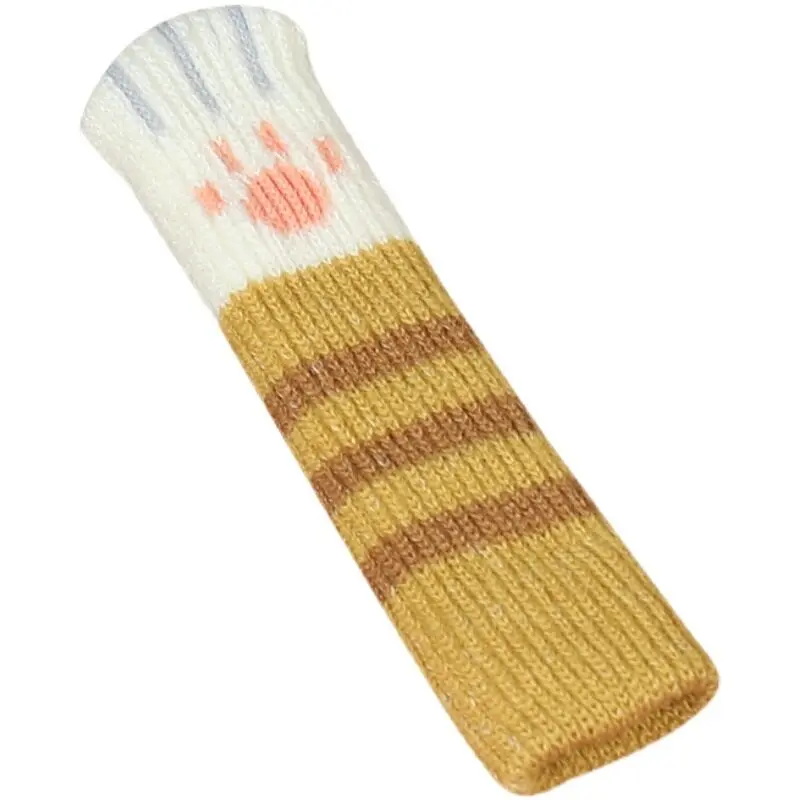 2Pcs Anti-collision Door Handle Cover Tools Knit Cat Claw-shaped Cover Protector Child Door Handle Gloves Home Accessories