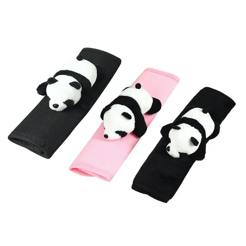 

Seat Belt Cushion Cute Panda Straps Colorful Cartoon Shoulder Protection Seat belts Automobiles Accessories For Cars SUVS