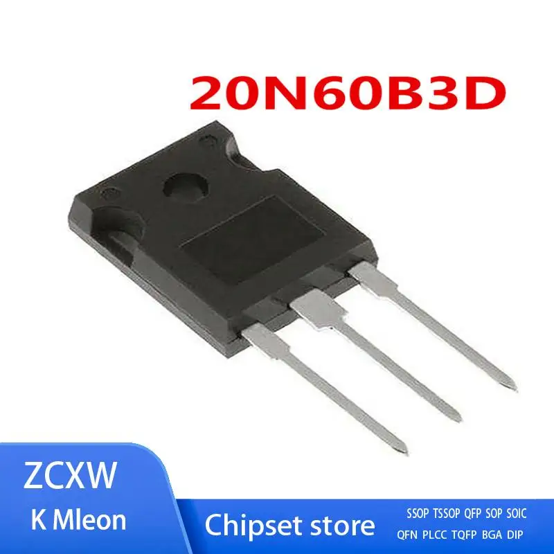 10개/몫 새로운 G20N60B3D 20N60B3D